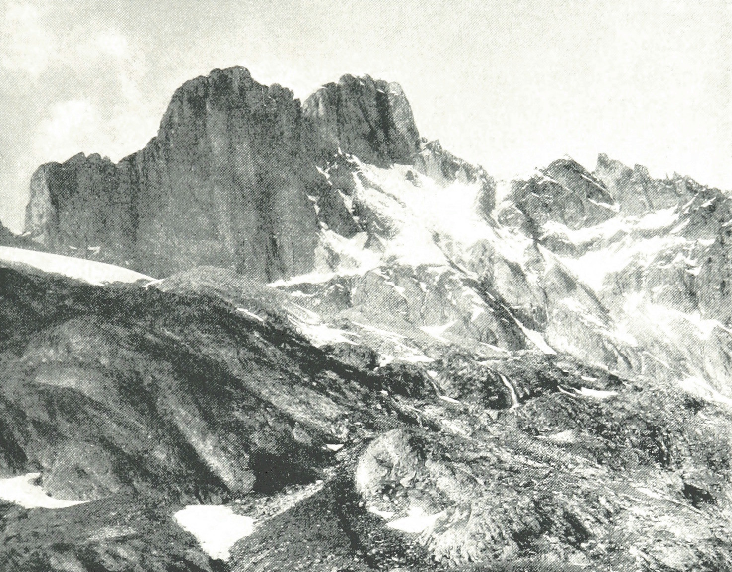 Wetterhorn vu de la cabane Gleckstein par Theodor Wundt, 1898