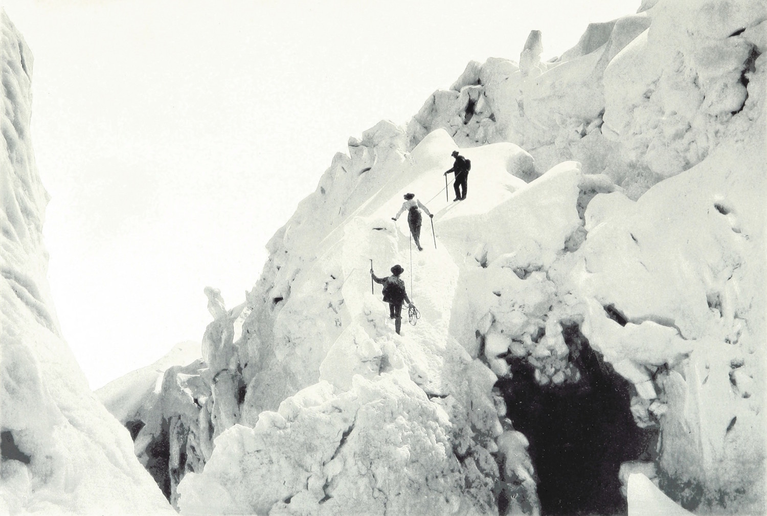 Sur le Glacier Guggi par Theodor Wundt fin XIXe