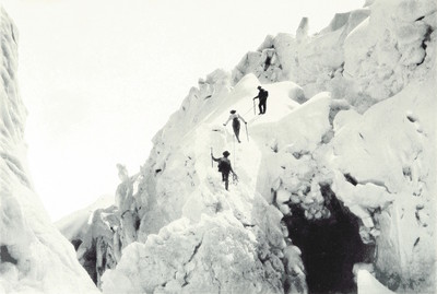 Sur le Glacier Guggi par Theodor Wundt fin XIXe Sur le Glacier Guggi par Theodor Wundt fin XIXe