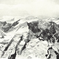 Fiescherhörner vus du Schreckhorn par Theodor Wundt