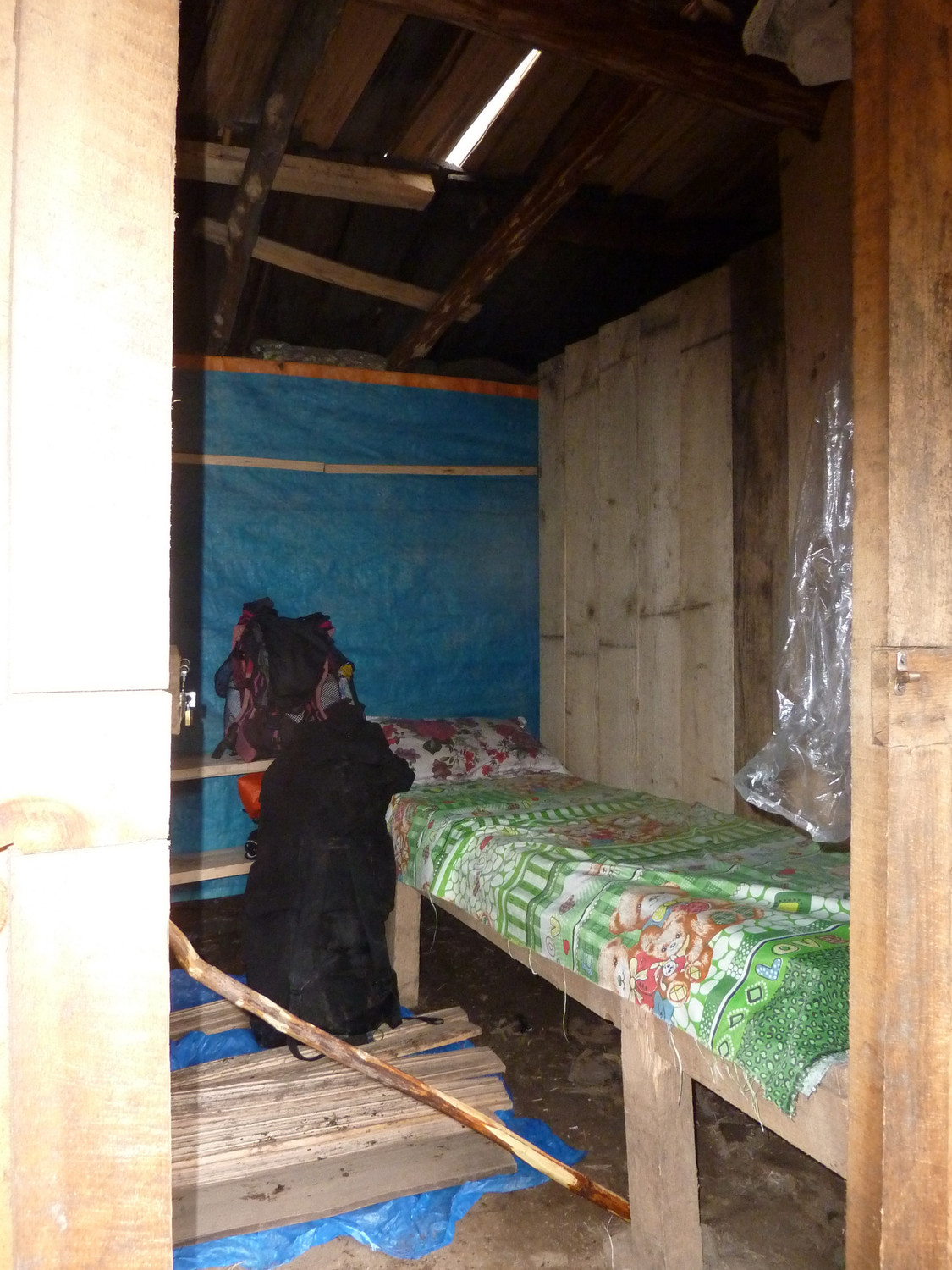 Une des chambre de Jungle Camp