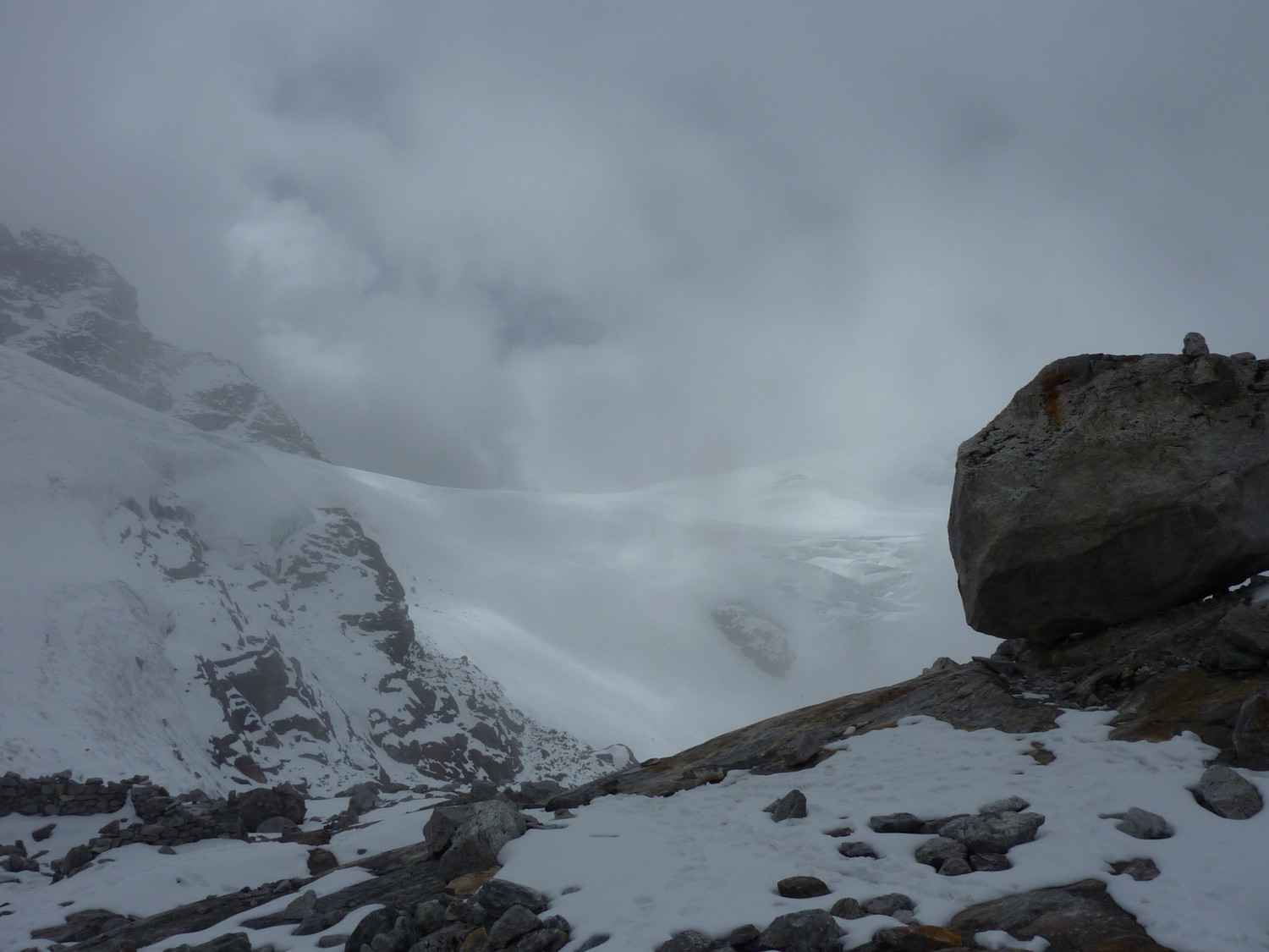 Remontée au Col de Mera La