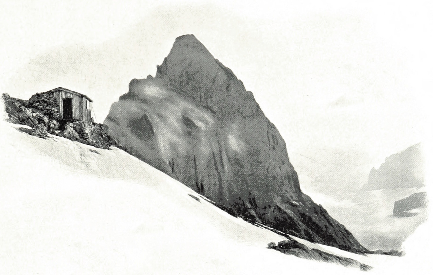 Gstellihorn et Cabanne Dossen par Wundt en 1898