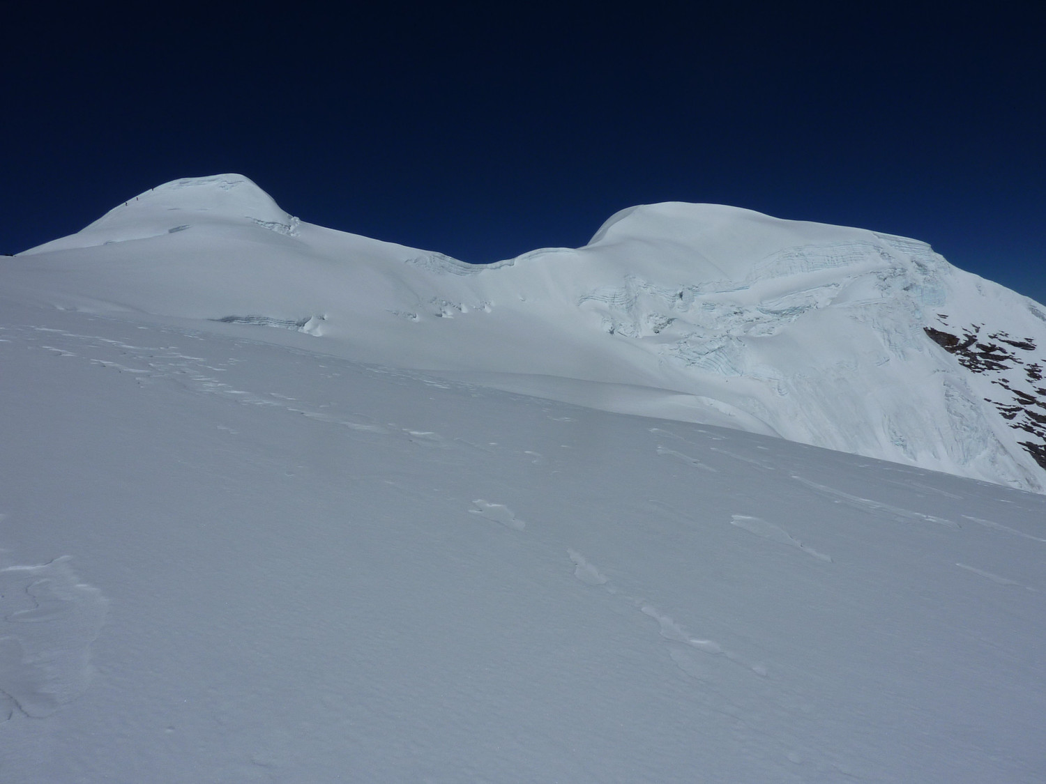 Nous descendons doucement du Mera Peak, il faitr très chaud