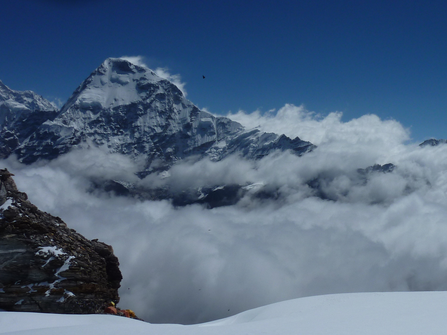 De retour au High Camp du Mera Peak
