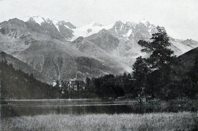 Champex et le massif des Combins par Wehrli Champex et le massif des Combins par Wehrli