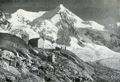 Ancienne cabane Constantia et Obergabelhorn par Wehrli