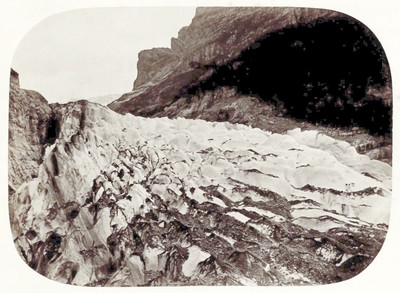 Glacier inférieur de Grindelwald par Ernest Edwards en 1866