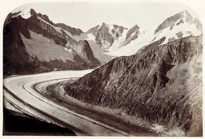 Glacier de Fiesch par Ernest Edwards, en 1866 Glacier de Fiesch par Ernest Edwards, en 1866