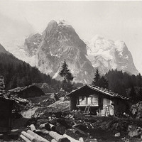 Chalets a Rosenlaui par Charles Soulier en 1860