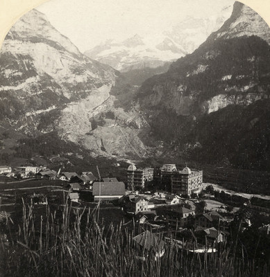 Grindelwald,  Glacier inférieur par Gabler en 1885