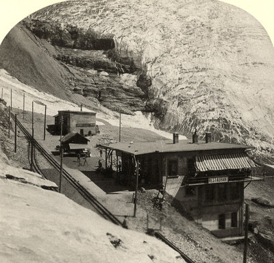 Eigergletscher, Jungfrau bahn par Gabler en 1885