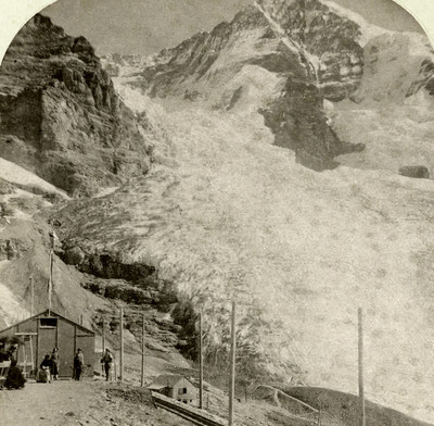 Eigergletscher, Jungfrau bahn par Gabler en 1885