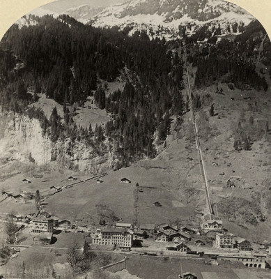 Funiculaire de Grütschalp et Mürren, par Gabler en 1885 Funiculaire de Grütschalp et Mürren, par Gabler en 1885