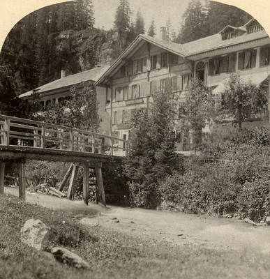 Hotel Rosenlaui par Gabler en 1885 Hotel Rosenlaui par Gabler en 1885
