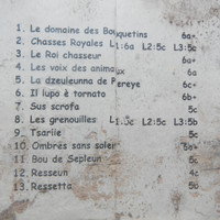 Affichage au bas des voies: détail gauche