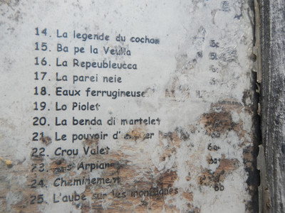 Affichage au bas des voies: détail droite Affichage au bas des voies: détail droite