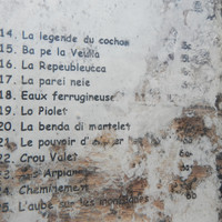 Affichage au bas des voies: détail droite