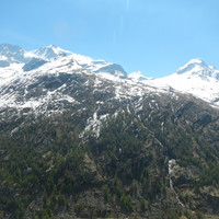 Vue depuis le Belvedere di Fosse sur le Gran Paradiso