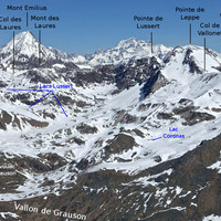 Panorama vallon de Grauson (Cogne) versant S