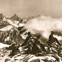 Tête Blanche: vue vers les Weisshorn, Rothorn, Obergabelhorn