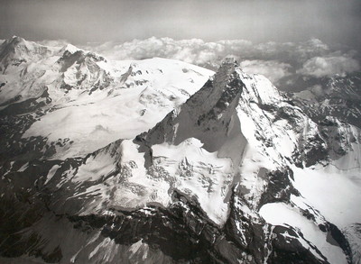 Lyskamm, Breithorn, Cervin par Eduard Spelterini Lyskamm, Breithorn, Cervin par Eduard Spelterini
