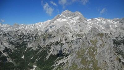 View from Tosc (SE) of the S side of Triglav View from Tosc (SE) of the S side of Triglav