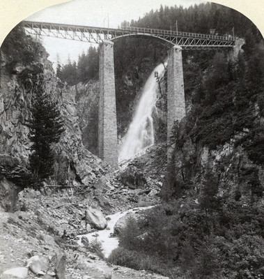 Pont de Findeln, Gornergrat Bahn par Gabler Pont de Findeln, Gornergrat Bahn par Gabler