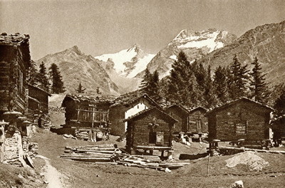 Saas Fee, Fletschorn, Lagginhorn par Gyger