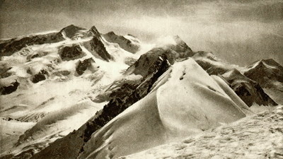 Mont Rose, Lyskamm, Pollux, Castor vu du Breithorn par Duperrex Mont Rose, Lyskamm, Pollux, Castor vu du Breithorn par Duperrex