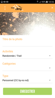 Information d'une photo Information d'une photo