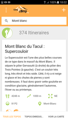 Recherche d'un itinéraire (activité sélectionnée) Recherche d'un itinéraire (activité sélectionnée)