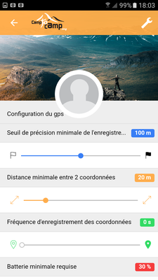 Options du GPS Options du GPS