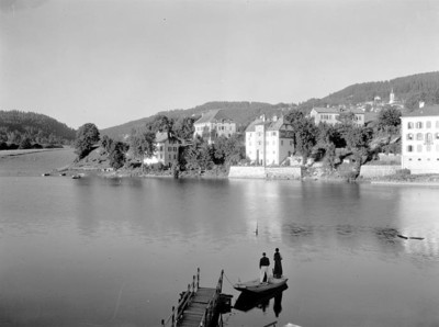 Lac des Brenets / Chaillexon, rive suisse, par Georges Louis Arlaud