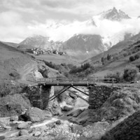 Le Chazelet et la Meije, par Georges Louis Arlaud
