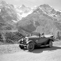 Pic Gaspard vu de la route du Lautaret, par Georges Louis Arlaud