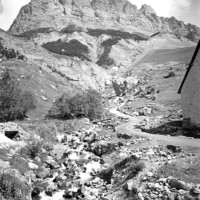 Aiguillette du Lauzet et torrent du Pont de l'Alpe, par Georges Louis Arlaud