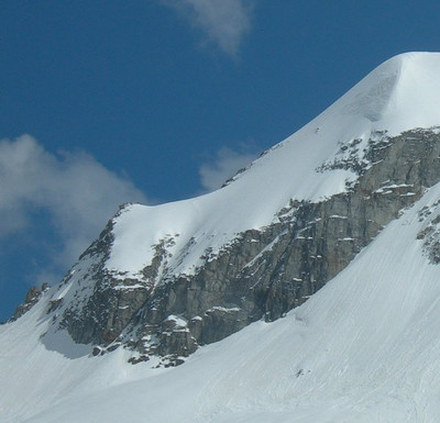 Ciarforon profil de l'arête nord-est