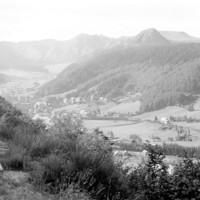 Le Mont Dore vu du Mont Dore par Georges Louis Arlaud
