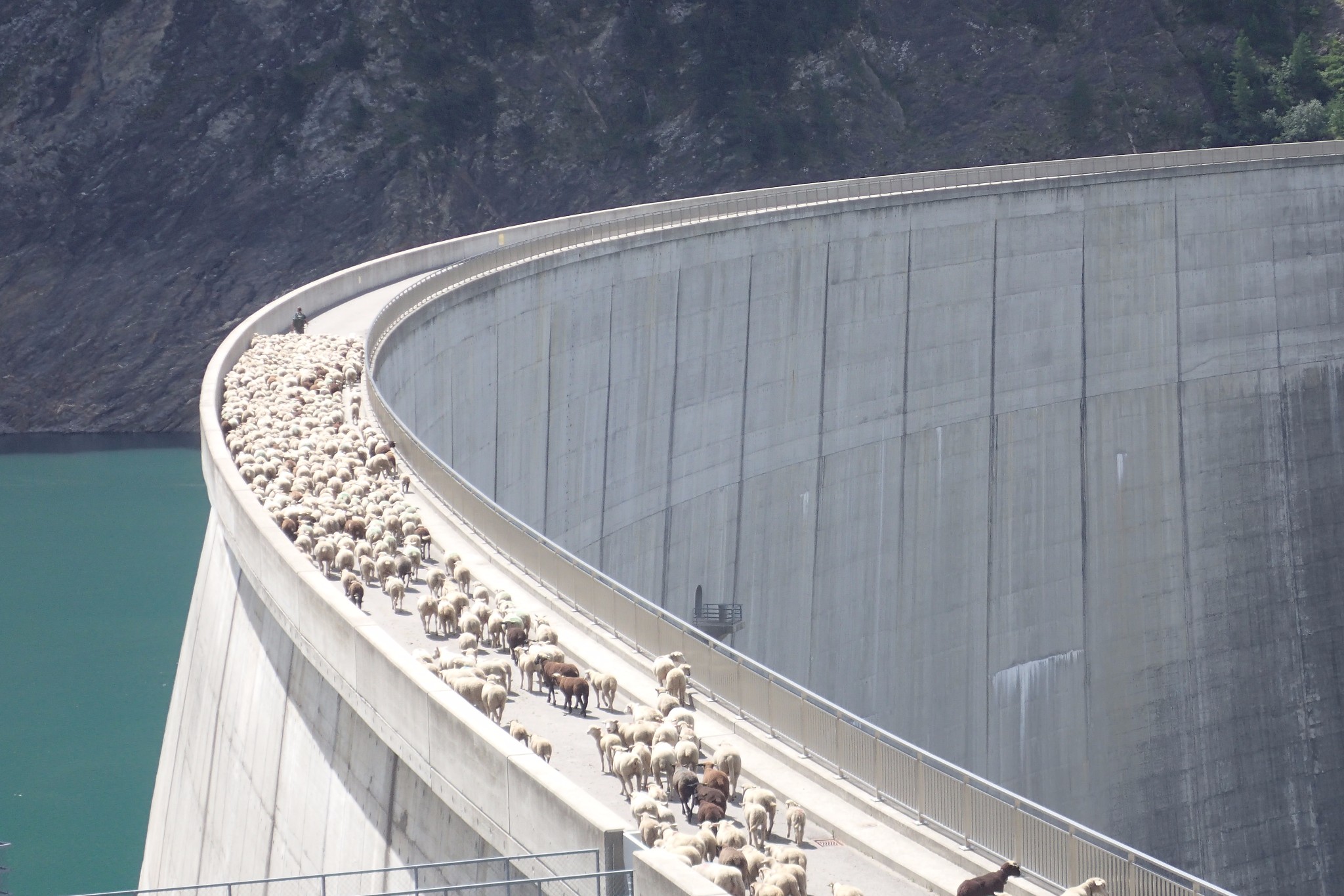 Diga Del Luzzone Voie Du Barrage Camptocamp