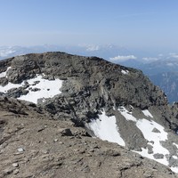 Mont Roisetta sommet S et le col 3288m entre les 2 sommets