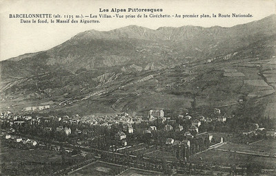 Barcelonnette, Tête de l'Aupet (CPA)