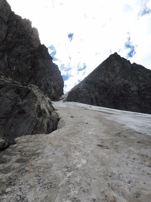 Couloir nord de descente au 13.08.17