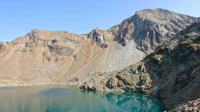 Lac Gelé et le mont Emilius derrière