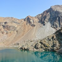 Lac Gelé et le mont Emilius derrière