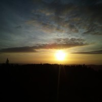 coucher de soleil à Grouvelin