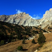 Le Col de Corps depuis le Vallon de l'Abéou