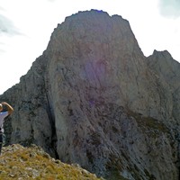 Depuis le col, vue sur la dernière difficulté.