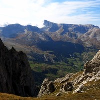 Vue vers l'W depuis le col.