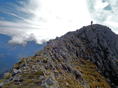 Arête finale et sommet. Arête finale et sommet.